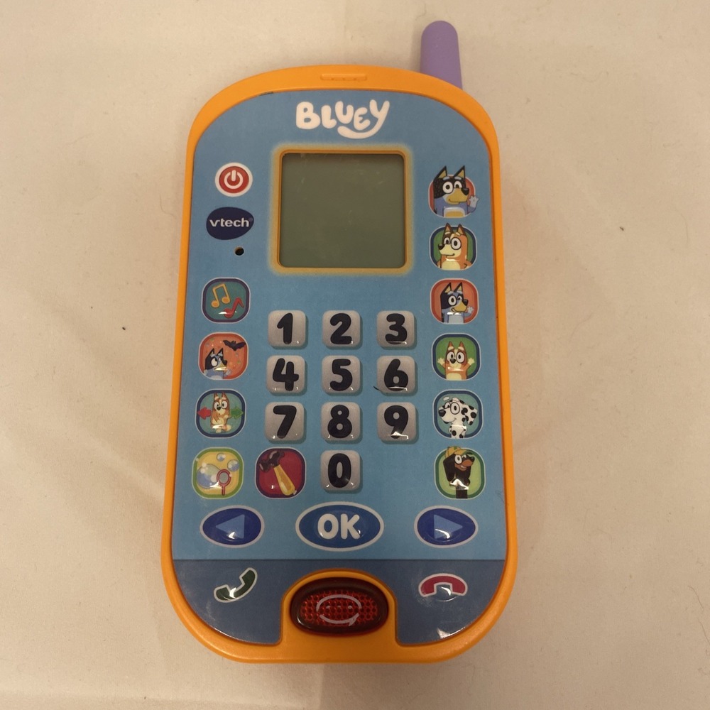 Vtech Bluey Ring Ring Phone 6 Fun Activities to Play Educational Toy Tested